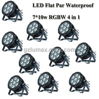 LED Flat Par Waterproof 7*10W RGBW 4 in 1 LED Stage Light