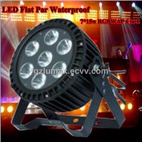 LED Flat Par Waterproof 7*15w RGBWAP 6 in 1 Easy Carry