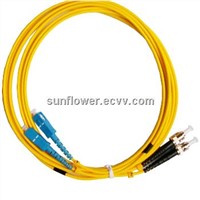 SC ST Fiber Patch Cord (PC/UPC Single Mode Duplex )