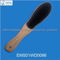 High quality foot pedicure file with wood handle (EMS01WD0066)
