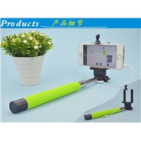 wired selfie stick  monopod for smart phone and digital camera