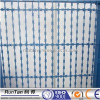 PVC coated Razor Barbed Wire Mesh for sale (100% factory )