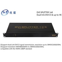 1X8 DVI Splitter  Dual link DVI-D &amp;amp; up to 4K