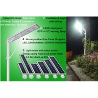 Good Quality All In One Solar LED Street Light 60w Wiht Motion Sensor
