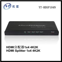 HDMI splitter amplifier 1x4  4 outputs 3D 4K*2K supported