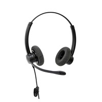 Binaural Wired Headset With Wideband Speaker For CC&amp;amp;O,CE&amp;amp;FCC,RoSH Approvals