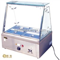 Electric Stainless Steel Counter Top 6-Tank Bain Marie with Glass BY-EH610