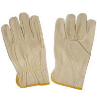 Cowhide Grain Leather Driver Gloves