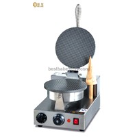 Ice cream cone baker with single plate BY-ZU1
