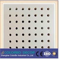 wooden perforated acoustic panel for sound proofing function