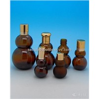 Amber Double Calabash Essential Oil Bottles
