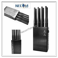 Portable  Remote Control 433/315/868Mhz+GSM/3G /4G Cell phone, Jammer/Blocker