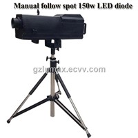 Manual follow spot 150w Led diode 150w COB diode white color
