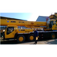 Year 2008 used condition XCMG QY70K-1 truck crane XCMG 70t mobile crane for sale