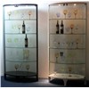 Modern wine cabinet tempered glass wine rack wine storage with led design