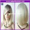Top Quality Cheap Price Heat Resistant Fiber Ombre Short White Cosplay Wig