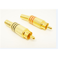 Gold RCA plug/ connector