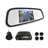 4.3inch car reverse mirror monitor system parking sensor