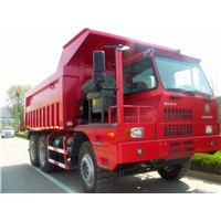 Sinotruk HOVA 60 TON MINE Dump TRUCK 371HP,EUROII With Middle Lifting bootm Thickness 8mm Side 6mm