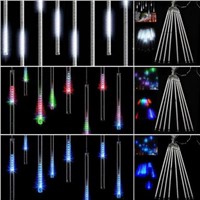 EU PLUG Meteor Shower Rain Amazing LED Tube String Christmas Xmas Lights Decoration Tree