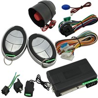 Car remote engine start alarm system with window closer,remote trunk release,central lock and unlock