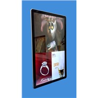 65 inch wall mounted ad player android motion sensor network wifi advertising video player