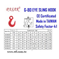 Grade 80 Eye Sling Hook