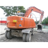 used Hitachi EX125WD-5 wheel excavator,EX125WD excavator