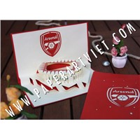 Pop up greeting card Architecture Stadium Arsenal FC