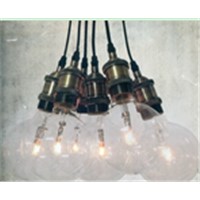 Modern desgin E27 metal chandelier pendant lamp with edison bulb