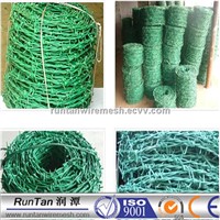 High Quality PVC double twist barbed wire on sale