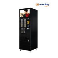 Coin Operated Touch Button Coffee Vending Machin with 22 Inch LCD Advertising Screen