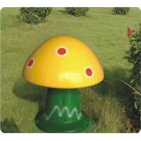 Yellow+Green Mushroom Lawn Horn (Y-901C)