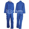 YL-230# brilliant blue cotton-padded flame retardant coverall for winter working wear