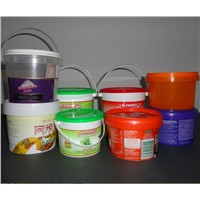 Plastic  Bucket &amp;amp; Container with Printing ,Food Pail,Injection Mould