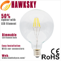 Energy Saving Replace 40W CFL Bulbs Round Cap 4W E27 LED Dimmable Bulb