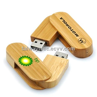Promotional Wooden USB Flash Drives, Made of Natural bamboo, Walnut, Maple, and Rose Wooden
