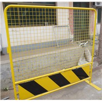 Yellow Colour Portable Road Fence Barrier