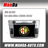 Manda 2 din car dvd gps for Alfa Mito (2008-2014) factory navigation in-dash dvd auto stereo