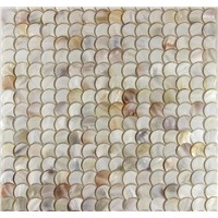 special sector shape freshwater shell mosaic