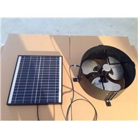 Solar gable fan