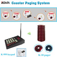 Coaster pager Wireless queue management system in hotel,restaurant