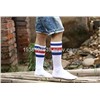 Soft and warm stripy pure cotton sulfur  men's socks, various colors, OEM accepted, promotion gifts