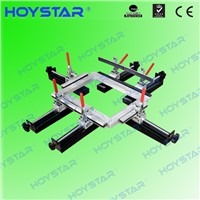 Manual screen stretcher machine for assembling screen frame with mesh