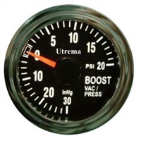 Utrema Auto Turbo Boost/Vacuum Gauge Illuminated 52mm