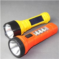 SOLAR rechargeable led falshlight /Led Torch Light