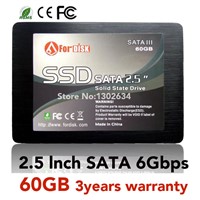High Speed 2.5&amp;quot; SATA SSD 64GB with Cache 256MB MLC SATA3 60GB Solid State Disk Hard Drive