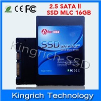 Laptop Notebook 2.5 Inch SATA II SSD 16GB 2-Channel Solid State Disk MLC 2.5" ssd flash hard disk
