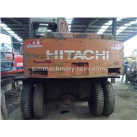 Used condition hitachi ex100wd wheel excavator second hand hitachi ex100wd wheel lexcavator for sale