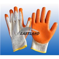 Cotton Latex Coated Safety Gloves Smootnly